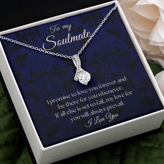 To My Soulmate - Royal Blue - Alluring Beauty Necklace - The Gift Eternal