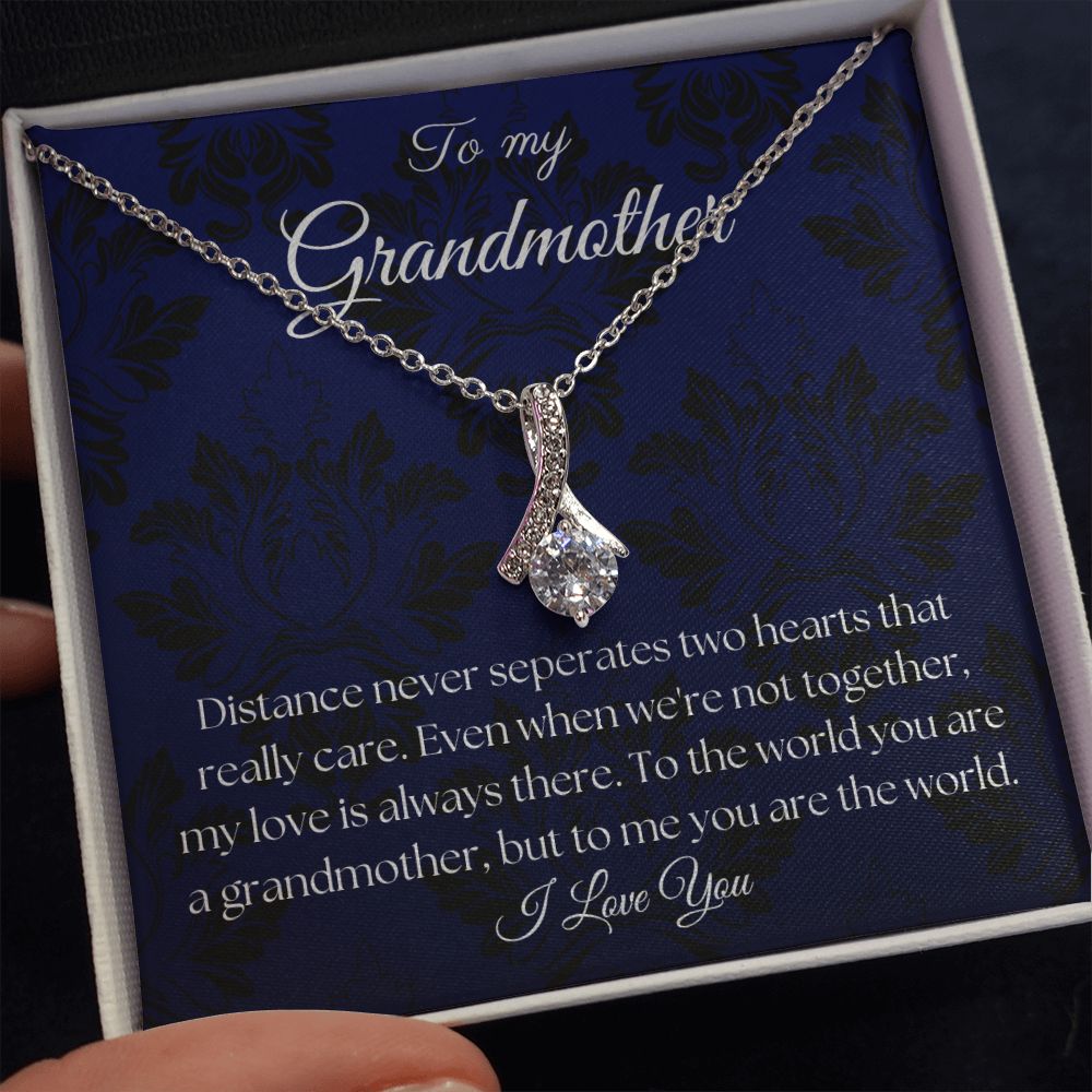 To My Grandmother - Royal Blue - Alluring Beauty Necklace