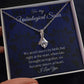 To My Unbiological Sister - Royal Blue - Alluring Beauty Necklace