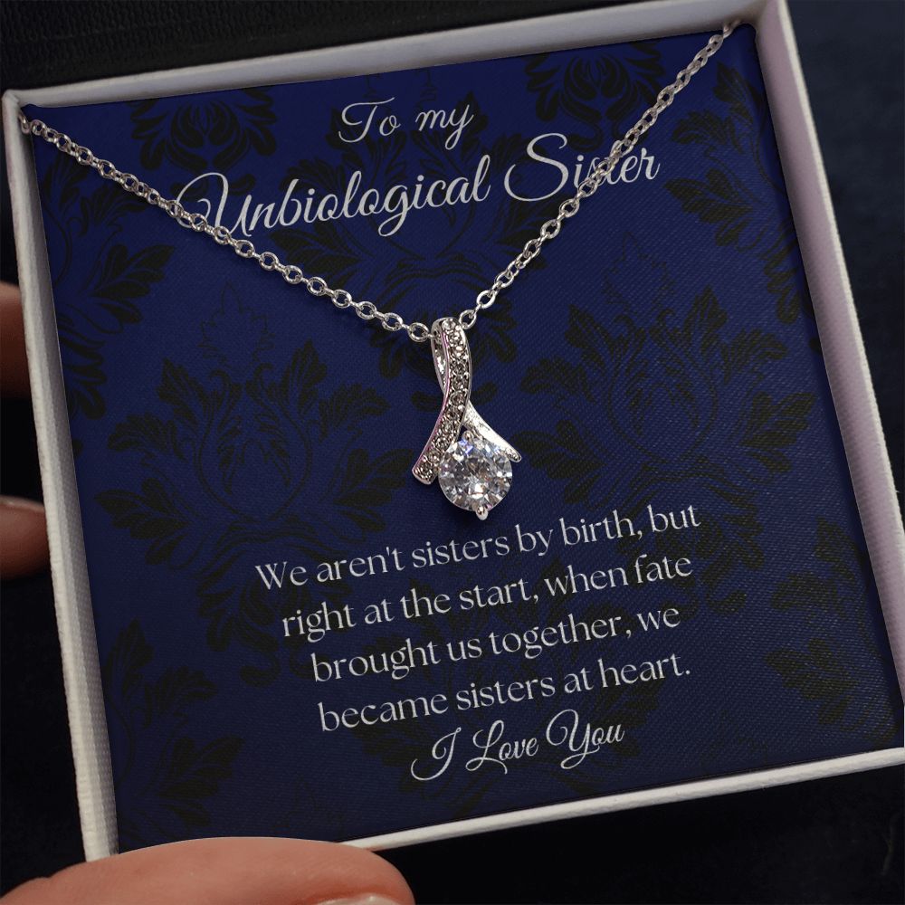 To My Unbiological Sister - Royal Blue - Alluring Beauty Necklace