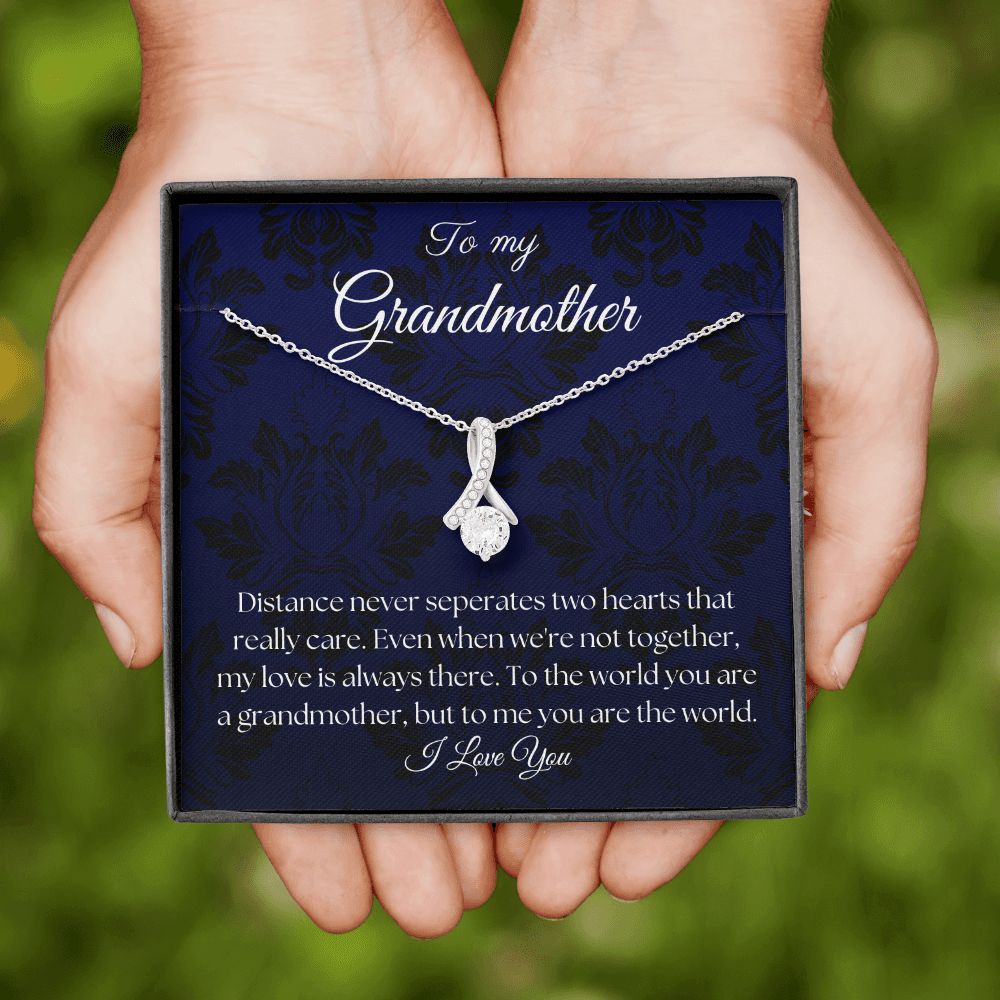 To My Grandmother - Royal Blue - Alluring Beauty Necklace