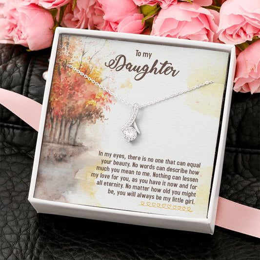 Daughter Gift from Mother or Father - In My Eyes - Alluring Beauty Necklace