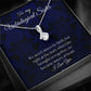 To My Unbiological Sister - Royal Blue - Alluring Beauty Necklace