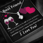 To My Best Friend - Never Face Them Alone - Alluring Beauty Necklace