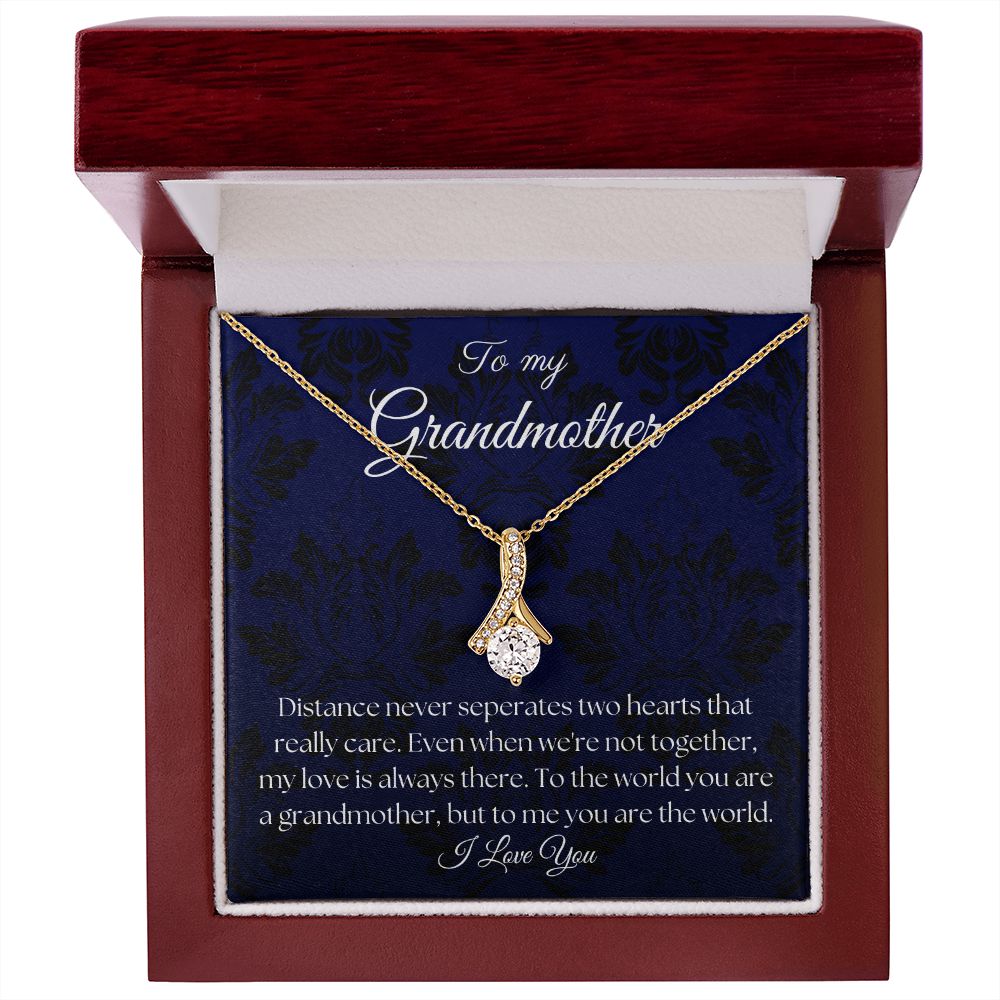To My Grandmother - Royal Blue - Alluring Beauty Necklace