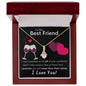 To My Best Friend - Never Face Them Alone - Alluring Beauty Necklace