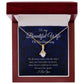 To My Beautiful Wife - On Our Anniversary - Royal Blue Alluring Beauty Necklace