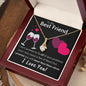 To My Best Friend - Never Face Them Alone - Alluring Beauty Necklace