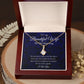 To My Beautiful Wife - On Our Anniversary - Royal Blue Alluring Beauty Necklace
