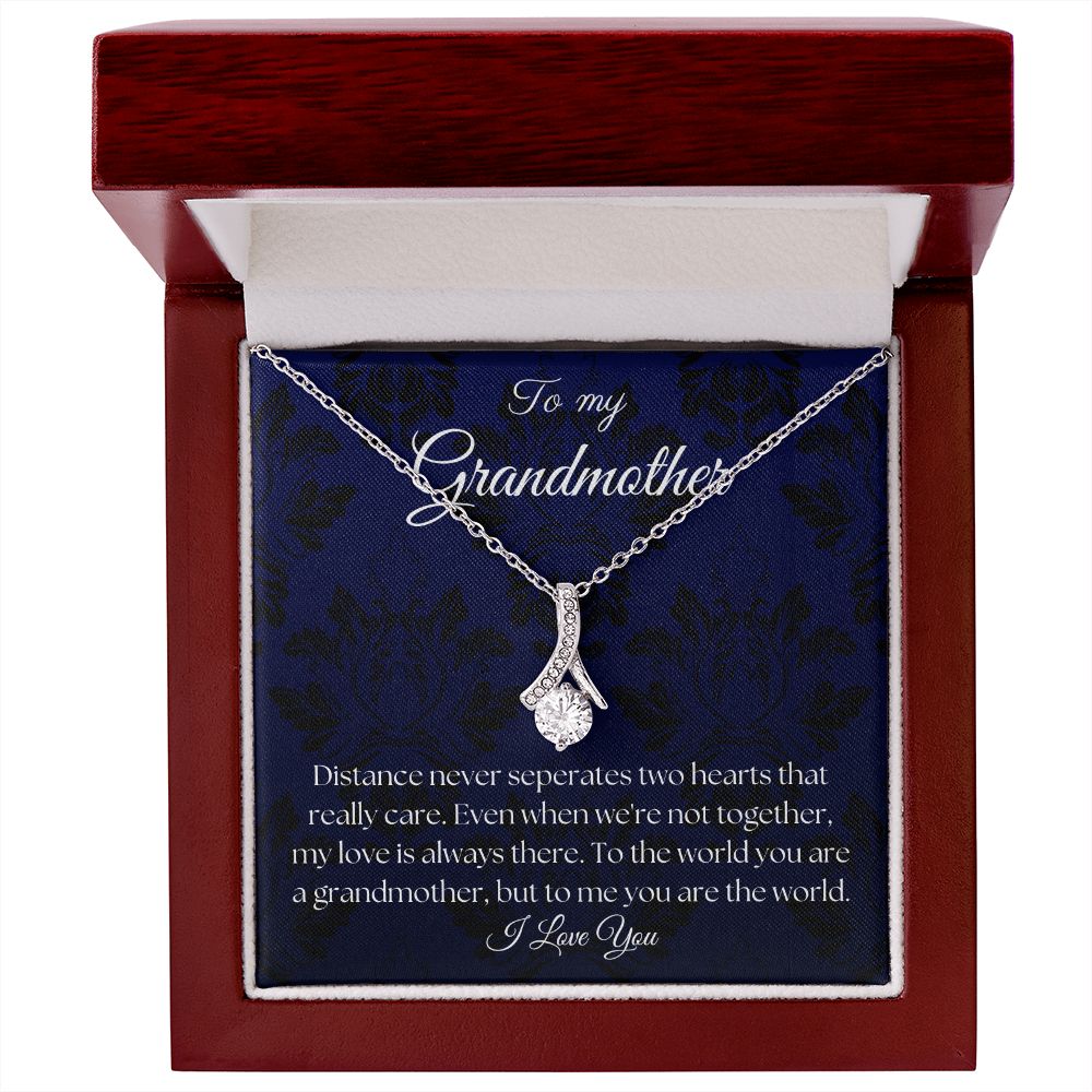 To My Grandmother - Royal Blue - Alluring Beauty Necklace