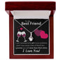 To My Best Friend - Never Face Them Alone - Alluring Beauty Necklace