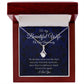 To My Beautiful Wife - On Our Anniversary - Royal Blue Alluring Beauty Necklace