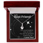 To My Best Friend - You Shine Brighter - Alluring Beauty Necklace