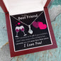 To My Best Friend - Never Face Them Alone - Alluring Beauty Necklace
