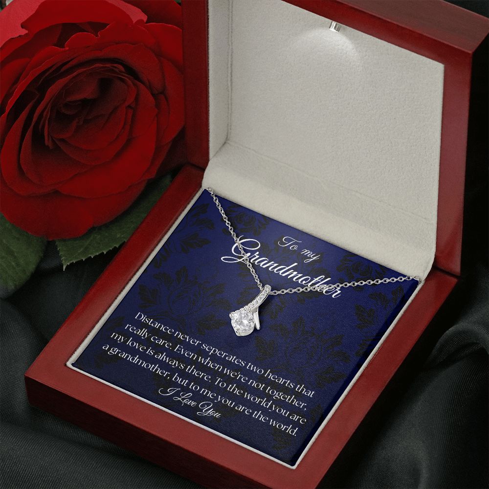 To My Grandmother - Royal Blue - Alluring Beauty Necklace