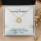 To My Daughter - Your Wings just got Stronger Love Knot Necklace