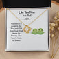 Like Two Peas in a Pod - Love Knot Necklace