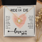 To My Ride or Die - Heart Pastel - Love Knot Necklace - The Gift Eternal