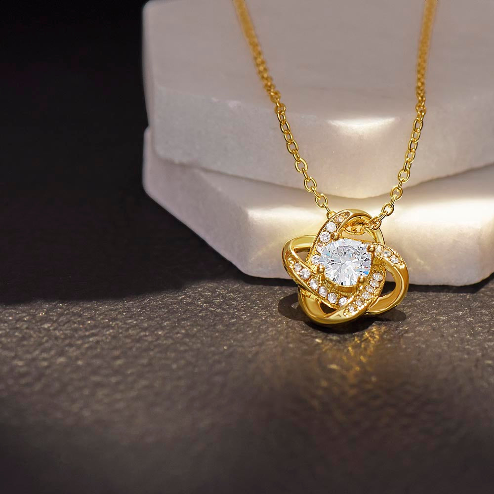 To My Moon and Stars - My Universe - Love Knot Necklace