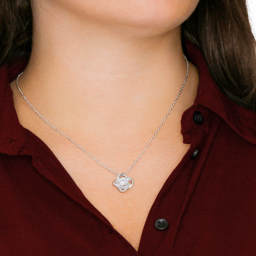 To My Moon and Stars - My Universe - Love Knot Necklace
