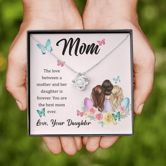 Bond Between Mother and Daughter - Love Knot Necklace
