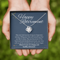 Happy Retirement - Congratulations - Love Knot Necklace for Her