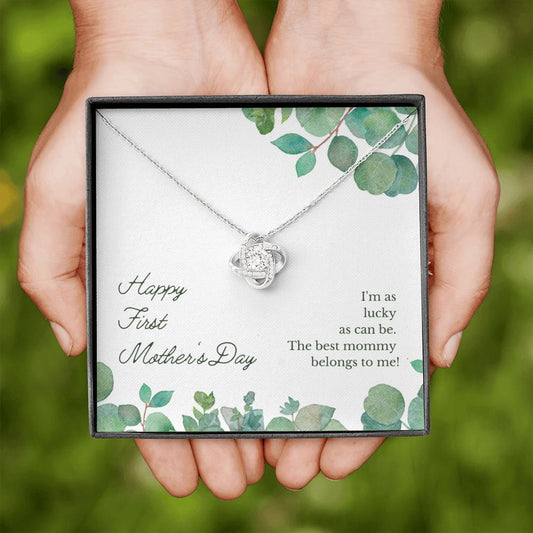 Happy First Mother's Day - Love Knot Necklace