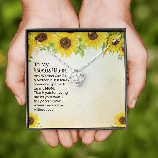 To My Bonus Mom - Love Knot Necklace