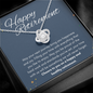 Happy Retirement - Congratulations - Love Knot Necklace for Her