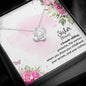 Sister - A Female Sibling - Love Knot Necklace