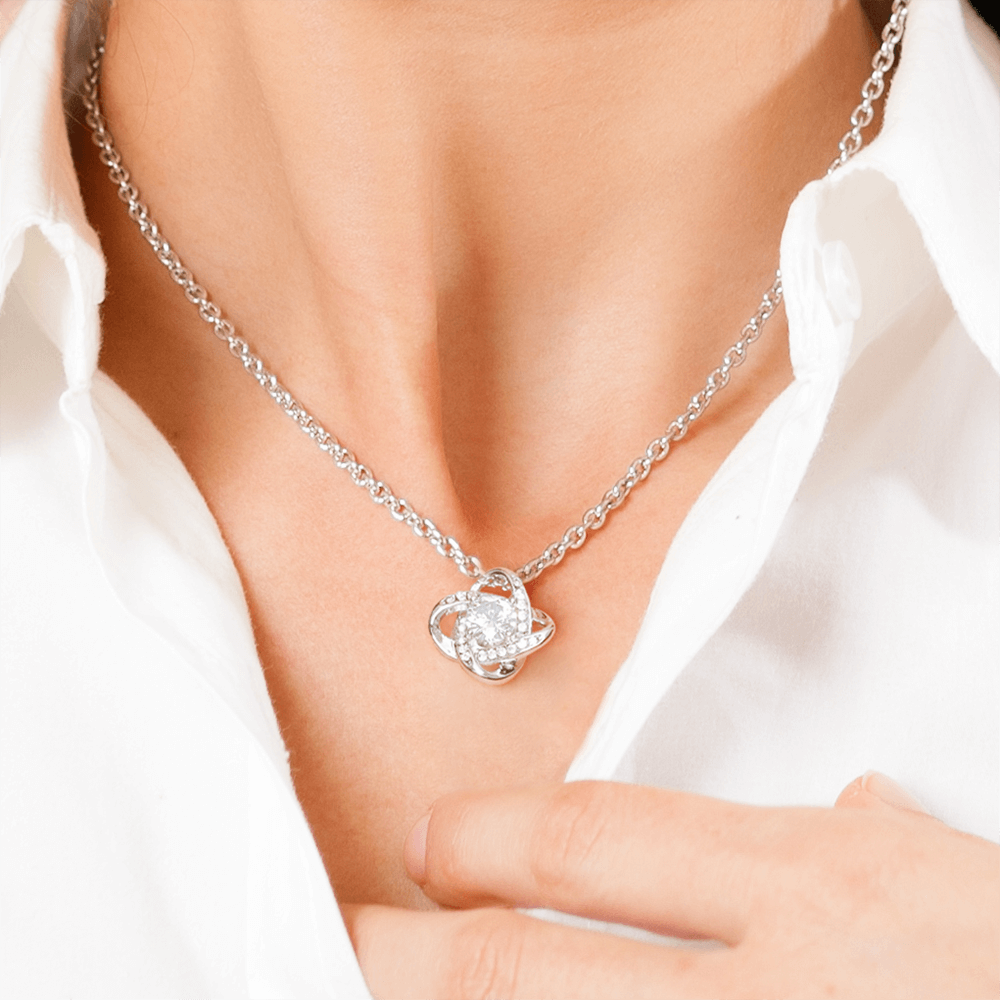 To My Moon and Stars - My Universe - Love Knot Necklace
