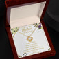 To My Beautiful Mother - On My Wedding Day - Love Knot Necklace