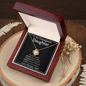 To My Courageous Daughter from Dad - Mono Bold - Love Knot Necklace - The Gift Eternal