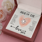 To My Ride or Die - Heart Pastel - Love Knot Necklace - The Gift Eternal