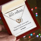 Best Friend - Never Apart - Interlocking Heart Necklace