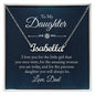To My Daughter - I Love You - Personalized Name Necklace