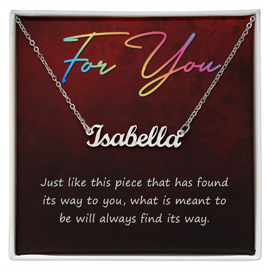 For You - Personalized Name Necklace