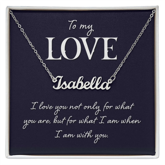 To My Love - Personalized Name Necklace