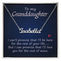 To My Granddaughter - Personalized Name Necklace