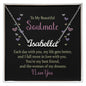 To my Beautiful Soulmate - Each Day with You - Personalized Name Necklace