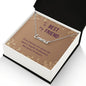 To My Best Friend - True Friends Are Never Far - Personalized Name Necklace