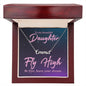 To my Beautiful Daughter - Fly High - Personalized Name Necklace