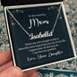 To My Amazing Mom - Not Enough Words - Personalized Name Necklace