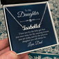 To My Daughter - I Love You - Personalized Name Necklace
