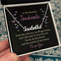 To my Beautiful Soulmate - Each Day with You - Personalized Name Necklace