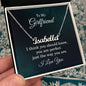 To My Girlfriend - I Think You Should Know - Personalized Name Necklace
