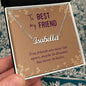 To My Best Friend - True Friends Are Never Far - Personalized Name Necklace