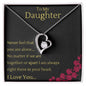 To My Daughter - Never Feel Alone - Forever Love Necklace