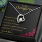 To My Daughter - Never Feel Alone - Forever Love Necklace