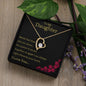 To My Daughter - Never Feel Alone - Forever Love Necklace